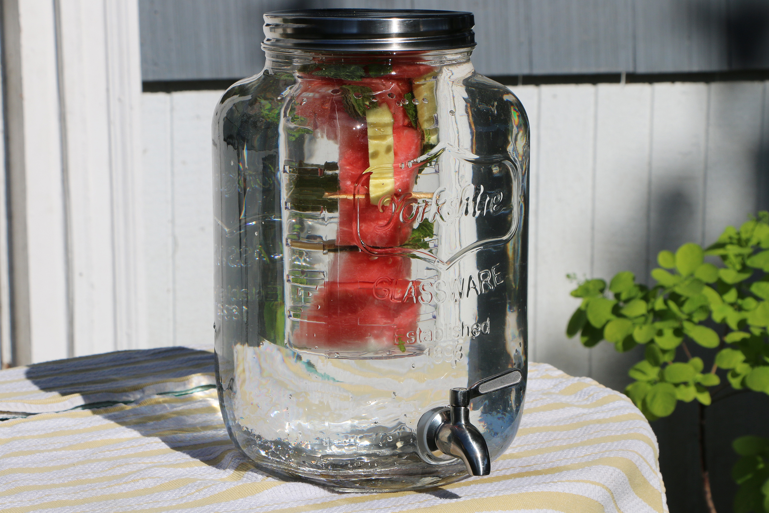 Unbreakable Acrylic Fruit Infuser Water Pitcher